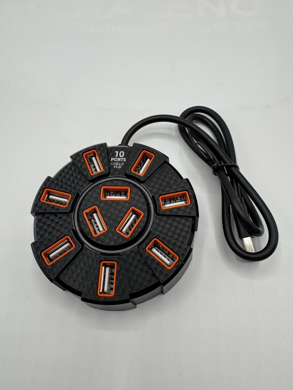 Hub USB 10 Ports – Adaptateur Multi-Ports avec LED